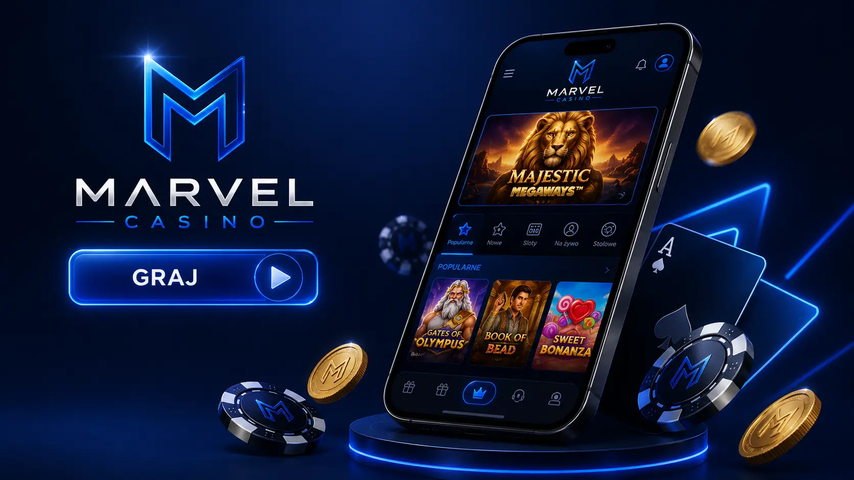 Marvel Casino Online w Polsce Marvel Casino online należy do grupy zagranicznych platform hazardowych, które oferują gry kasynowe przez przeglądarkę internetową. Serwis zapewnia dostęp do automatów, gier stołowych, kasyna na żywo oraz zakładów sportowych. Warto jednak pamiętać, że w Polsce legalne kasyna online mogą działać wyłącznie na podstawie zezwolenia Ministra Finansów. Marvel Casino korzysta z licencji międzynarodowej i nie posiada polskiej licencji, dlatego przed rejestracją należy zapoznać się z obowiązującymi przepisami. Dlaczego polscy gracze wybierają Marvel Casino? Platforma jest projektowana z myślą o użytkownikach z wielu krajów. Interfejs działa sprawnie na komputerach i urządzeniach mobilnych. Marvel Casino Polska jest często wyszukiwane przez osoby zainteresowane szeroką ofertą gier oraz nowoczesnymi metodami płatności. Szeroki wachlarz automatów i gier stołowych Oferta obejmuje tysiące tytułów od znanych producentów oprogramowania. W katalogu znajdują się klasyczne automaty, nowoczesne sloty wideo, gry jackpot oraz wiele odmian blackjacka, ruletki i pokera. Część gier udostępnia tryb demonstracyjny, dzięki któremu można zapoznać się z mechaniką bez wykorzystania środków. Lokalne metody płatności i szybkie wypłaty Dla użytkowników z Polski dostępne są płatności w złotych oraz popularne metody, takie jak BLIK, Przelewy24, Visa i Mastercard. Czas realizacji wypłat zależy od zakończenia procesu weryfikacji konta oraz wybranej metody płatności. Wielojęzyczna obsługa klienta dostępna całą dobę Obsługa klienta działa przez czat na żywo oraz pocztę elektroniczną. Kontakt jest dostępny przez całą dobę. W zależności od wersji serwisu zakres obsługiwanych języków może się różnić. Przegląd najważniejszych informacji o Marvel Casino Platforma działa jako międzynarodowe kasyno internetowe. Marvel Casino PL oferuje gry kasynowe, zakłady sportowe oraz rozbudowany system promocji dla zarejestrowanych użytkowników. Podstawowe dane operacyjne i charakterystyka platformy Poniższe zestawienie przedstawia najważniejsze informacje o operatorze. 📋 Parametr Informacja 🗓 Rok uruchomienia około 2019–2020* 💶 Dostępne waluty PLN, EUR oraz wybrane waluty międzynarodowe 🇵🇱 Obsługa w języku polskim dostępna w części serwisów informacyjnych; zakres wsparcia operatora zależy od wersji platformy 📱 Aplikacja mobilna brak dedykowanej aplikacji, dostęp przez przeglądarkę 💻 Wersja mobilna Tak 🎰 Oferta Sloty, Live Casino, gry stołowe, Crash, zakłady sportowe *Informacje dotyczące daty uruchomienia różnią się między źródłami. Międzynarodowa licencja i bezpieczeństwo środków Operator informuje o działaniu na podstawie licencji Curaçao Gaming. Połączenia z serwisem są zabezpieczane certyfikatem SSL, a podczas rejestracji obowiązuje procedura KYC. Gry wykorzystują generator liczb losowych RNG. Należy jednak pamiętać, że licencja międzynarodowa nie jest równoznaczna z licencją wydawaną przez polskie Ministerstwo Finansów. System bonusowy i promocje w Marvel Casino Po utworzeniu konta użytkownicy mogą korzystać z kilku rodzajów promocji. Szczegółowe warunki każdej oferty mogą ulegać zmianom. Pakiet powitalny dla nowych użytkowników 🎁 Pakiet startowy zwykle obejmuje bonus od pierwszego depozytu oraz darmowe spiny w wybranych automatach. Przed aktywacją promocji warto sprawdzić wymagania dotyczące obrotu oraz maksymalnej stawki. Program lojalnościowy i cotygodniowy cashback 💎 Aktywni gracze mogą uczestniczyć w programie lojalnościowym. W ramach programu dostępne bywają punkty, premie reload oraz regularny cashback naliczany zgodnie z regulaminem promocji. Turnieje slotowe oraz codzienne wyzwania 🏆 Platforma organizuje turnieje slotowe oraz akcje specjalne z rankingami graczy. Nagrody mogą obejmować bonusy lub środki bonusowe przeznaczone do dalszej gry. Rejestracja i pierwsze kroki na stronie Proces tworzenia konta jest podobny do rozwiązań stosowanych przez większość zagranicznych operatorów. Zakładanie konta krok po kroku Przed rozpoczęciem gry warto przygotować podstawowe dane. 📝 Otwórz Marvel Casino strona i wybierz formularz rejestracji. 📧 Podaj adres e-mail oraz utwórz hasło. 🌍 Wybierz kraj i walutę konta. 👤 Uzupełnij dane osobowe. ✅ Zaakceptuj regulamin. 💳 Wpłać środki wybraną metodą. 🎮 Po zakończeniu rejestracji można rozpocząć korzystanie z platformy. Proces weryfikacji tożsamości (KYC) KYC obejmuje potwierdzenie tożsamości oraz danych adresowych. Operator może poprosić o przesłanie dokumentu tożsamości oraz potwierdzenia miejsca zamieszkania. Weryfikacja jest zwykle wymagana przed pierwszą wypłatą środków. Obsługa transakcji finansowych System płatności został przygotowany z wykorzystaniem popularnych rozwiązań dostępnych dla klientów międzynarodowych. Metody wpłat dostępne w Polsce 💳 Najczęściej spotykane metody obejmują: 🇵🇱 BLIK 🏦 Przelewy24 💳 Visa 💳 Mastercard 💼 wybrane portfele elektroniczne 🪙 kryptowaluty w zależności od regionu Dostępność metod zależy od kraju oraz ustawień konta. Zasady i czas realizacji wypłat Po zakończeniu weryfikacji wypłaty są realizowane zgodnie z regulaminem operatora. W wielu przypadkach proces trwa od jednego do dwóch dni roboczych, choć dokładny czas zależy od wybranej metody płatności. Gry dostępne w Marvel Casino Oferta obejmuje kilka głównych kategorii. Dzięki temu Marvel online casino trafia zarówno do fanów klasycznych gier, jak i nowoczesnych tytułów. Automaty online i jackpoty od czołowych dostawców 🎰 Biblioteka obejmuje gry od producentów takich jak Pragmatic Play, Evolution, BGaming, NetEnt i innych. Dostępne są automaty klasyczne, Megaways oraz jackpoty progresywne. Gry stołowe (ruletka, blackjack, poker) 🃏 W katalogu znajdują się różne odmiany blackjacka, ruletki, pokera oraz baccarat. Część gier wykorzystuje generator RNG, a część działa w studiu Live Casino. Sekcja z krupierami na żywo (Live Casino) 🎥 Studio Live umożliwia udział w rozgrywkach prowadzonych przez prawdziwych krupierów. Dostępne są między innymi blackjack, ruletka oraz game show. Gry kategorii Crash (Aviar, Lucky Jet) 🚀 Wśród gier natychmiastowych znajdują się popularne produkcje typu Crash, w których wynik zależy od momentu zakończenia rundy. Tego rodzaju gry należą obecnie do najczęściej wybieranych kategorii kasyn online. Zakłady sportowe i e-sport ⚽ Operator udostępnia również sekcję zakładów sportowych. Obejmuje ona wydarzenia piłkarskie, tenis, koszykówkę oraz wybrane turnieje e-sportowe. Marvel Casino w wersji mobilnej Platforma została dostosowana do urządzeń mobilnych. Marvel Casino w Polsce działa bez instalowania aplikacji. Wystarczy nowoczesna przeglądarka internetowa na telefonie lub tablecie. Interfejs automatycznie dopasowuje się do wielkości ekranu, a większość funkcji pozostaje dostępna również w wersji mobilnej. Bezpieczeństwo i odpowiedzialna gra Operator stosuje szyfrowanie SSL oraz procedury identyfikacji użytkowników. Dostępne są również narzędzia odpowiedzialnej gry, takie jak limity depozytów czy możliwość samowykluczenia. Korzystanie z zagranicznych serwisów hazardowych powinno odbywać się z uwzględnieniem przepisów obowiązujących w miejscu zamieszkania. Opinie graczy i podsumowanie Opinie użytkowników dotyczą przede wszystkim liczby gier, działania wersji mobilnej oraz dostępnych promocji. Casino Marvel jest rozpoznawalne dzięki szerokiej bibliotece automatów i sekcji Live Casino. Przed rejestracją warto dokładnie zapoznać się z regulaminem, zasadami bonusów oraz obowiązującymi przepisami dotyczącymi hazardu internetowego w Polsce. Najczęściej zadawane pytania (FAQ)